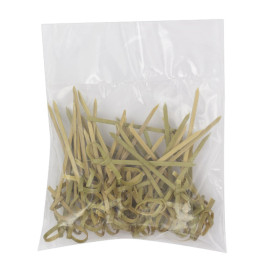 Spiedini di Bambù con Nodo Verde Naturale 7cm (100 Pezzi)