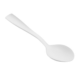 Cucchiaino Reutilizzabile CPLA Bianco 10cm (50 Pezzi)
