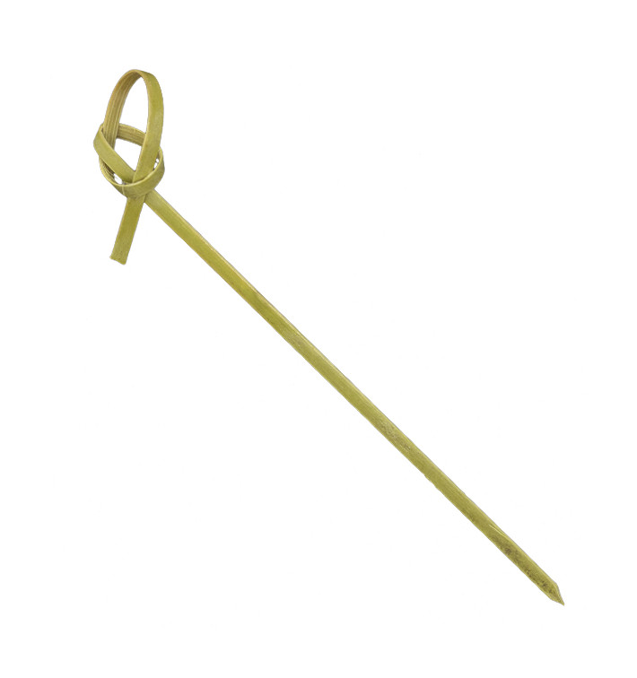 Spiedini di Bambù con Nodo Verde Naturale 10cm (10.000 Pezzi) Spiedini di Bambù con Nodo Verde Naturale 10cm (10.000 Pezzi)