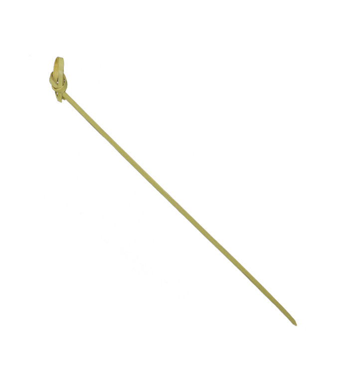 Spiedini di Bambù con Nodo Verde Naturale 18cm (250 Pezzi) Spiedini di Bambù con Nodo Verde Naturale 18cm (250 Pezzi)