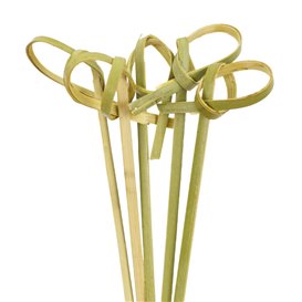 Spiedini di Bambù con Nodo Verde Naturale 10cm (10.000 Pezzi)