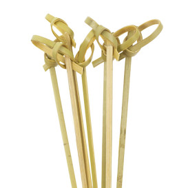 Spiedini di Bambù con Nodo Verde Naturale 18cm (250 Pezzi)