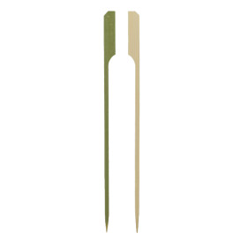 Spiedini di Bambù "Golf" Verde Naturale 18cm (100 Pezzi)