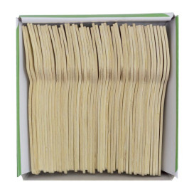 Forchetta in Bambù 9cm (50 Pezzi)