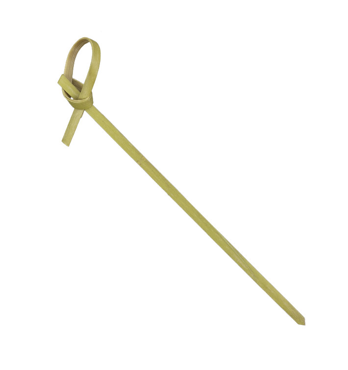 Spiedi di Bambù Decorato Cappio 10cm (100 Pezzi) Spiedi di Bambù Decorato Cappio 10cm (100 Pezzi)