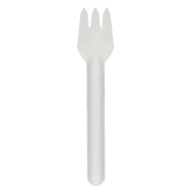 Forchetta di Canna da Zucchero Bianco 16cm (50 Pezzi)