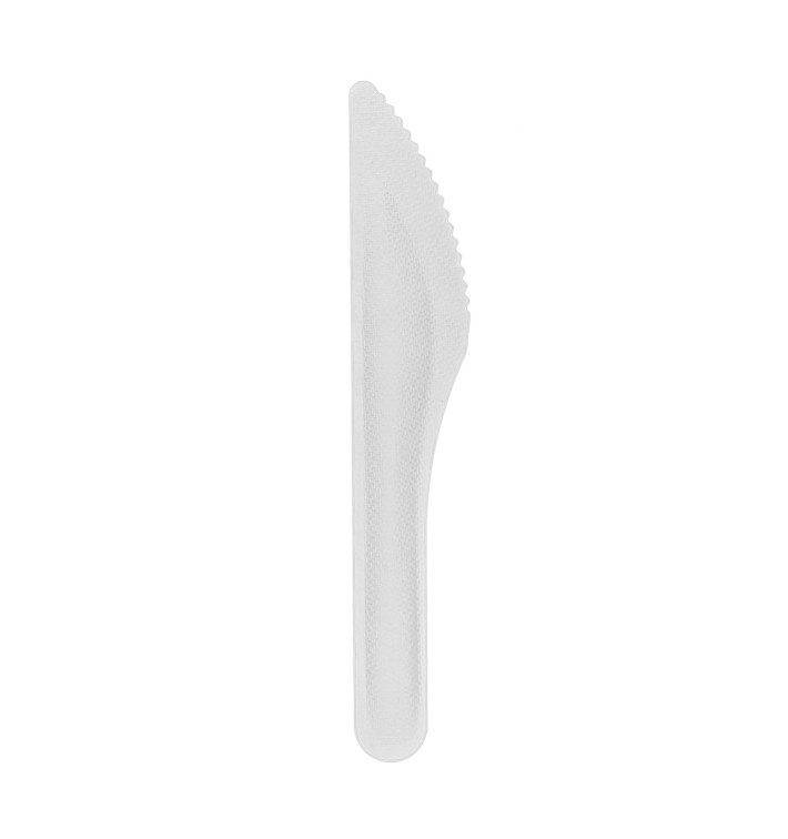 Coltello di Canna da Zucchero Bianco 16cm (1.000 Pezzi) Coltello di Canna da Zucchero Bianco 16cm (1.000 Pezzi)