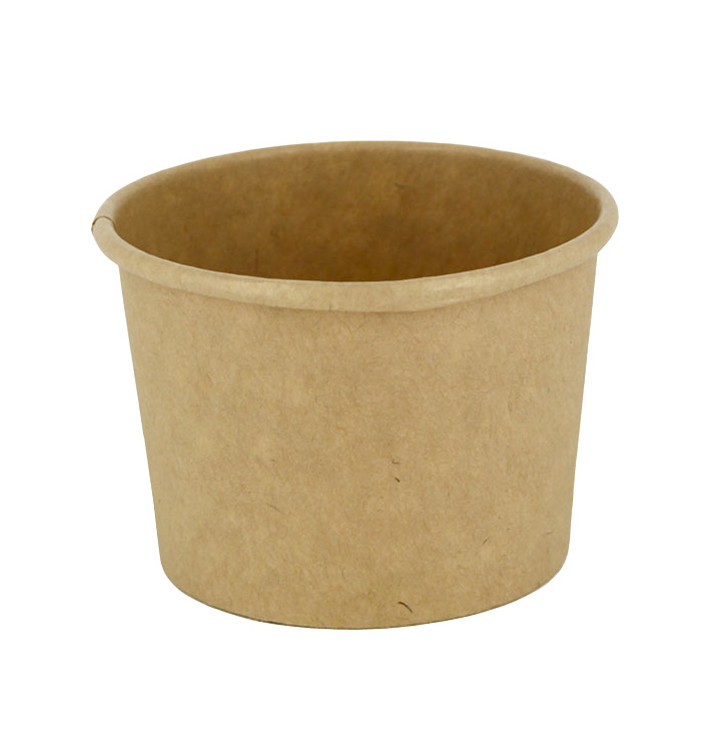 Contenitori Cartone Kraft per salse 100ml Ø7,3cm (50 Pezzi) Contenitori Cartone Kraft per salse 100ml Ø7,3cm (50 Pezzi)