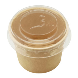 Coperchio PET Trasparente per Contenitore Salse 30ml Ø4,3cm (50 Pezzi)