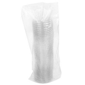 Coperchio PET Trasparente per Contenitore Salse 50ml Ø6,3cm (50 Pezzi)