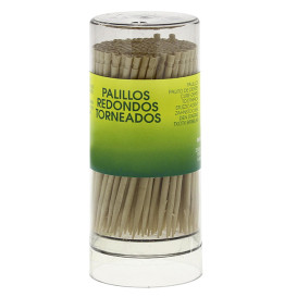 Stuzzicadenti di Legno Rotondo Tornitura 65mm (1 Pezzi) 