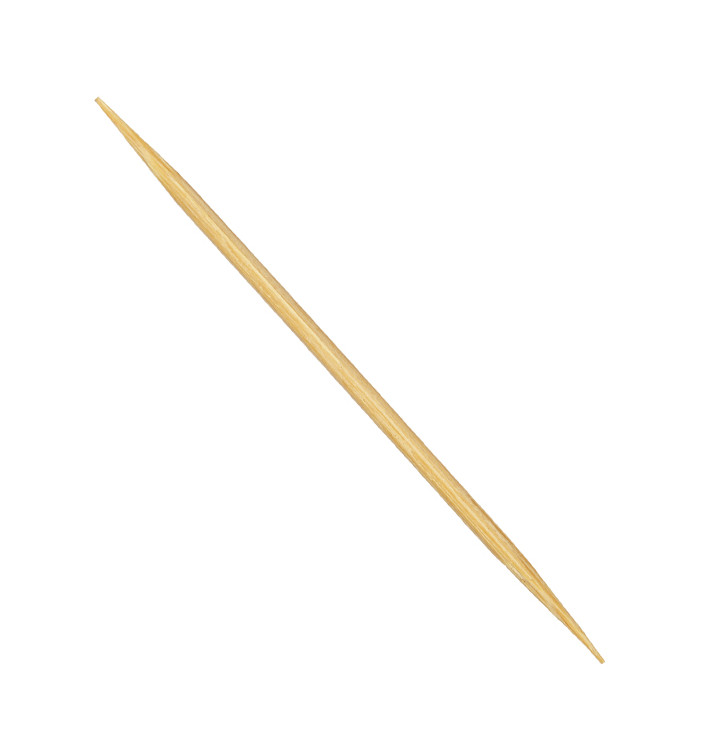 Stuzzicadenti Legno Rotondo 2 Punte 65mm (24 Pezzi) Stuzzicadenti Legno Rotondo 2 Punte 65mm (24 Pezzi)
