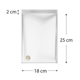 Sacchetti in Polietilene con chiusura a pressione 18x25cm G200 (1000 Pezzi)
