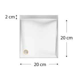 Sacchetti in Polietilene con chiusura a pressione 20x20cm G200 (1000 Pezzi)