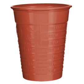 Bicchiere di Plastica PS Rosso 200ml Ø7cm (1.500 Pezzi)