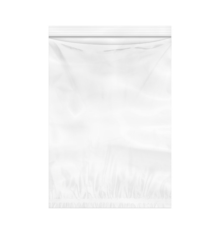 Sacchetti in PE Chiusura Zip e Tasca 23x32+26cm G200 (100 Pezzi) Sacchetti in PE Chiusura Zip e Tasca 23x32+26cm G200 (100 Pezzi)