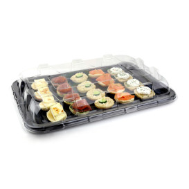 Coperchio Plastica Vassoio 46x30x6 cm (50 Pezzi)