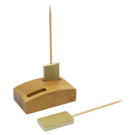 Supporto di Bambu per Spiedi 6x3,5cm (1 Pezzi)