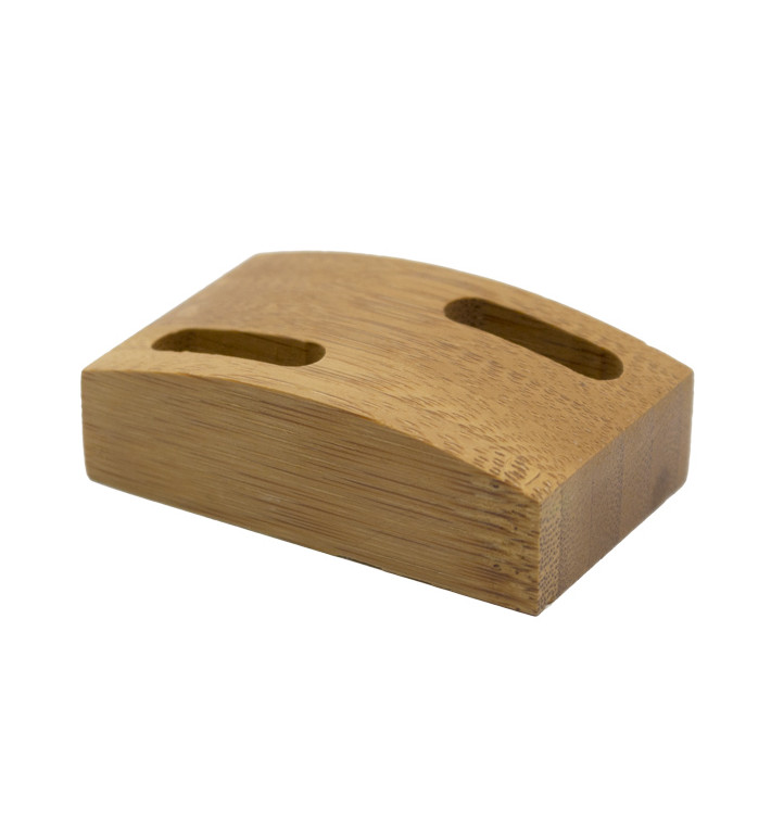 Supporto di Bambu per Spiedi 6x3,5cm (10 Pezzi) Supporto di Bambu per Spiedi 6x3,5cm (10 Pezzi)