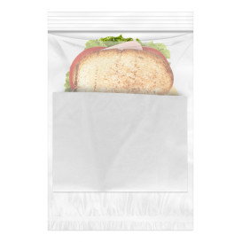 Sacchetti in PE Chiusura Zip e Tasca 23x32+26cm G200 (100 Pezzi)