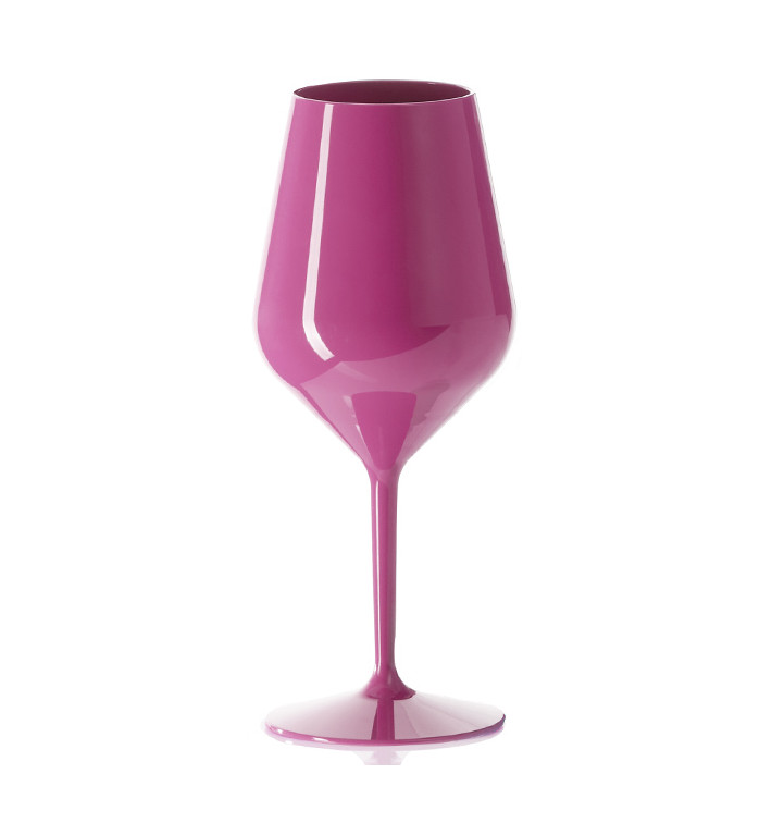 Calice Riutilizzabile da Vino Tritan Rosa 470ml (6 Pezzi) Calice Riutilizzabile da Vino Tritan Rosa 470ml (6 Pezzi)