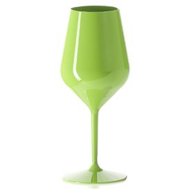 Calice Riutilizzabile da Vino Tritan Verde 470ml (1 Pezzo)