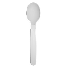 Cucchiaio Riutilizzabile Durevole PP Bianco 18,5cm (180 Pezzi)