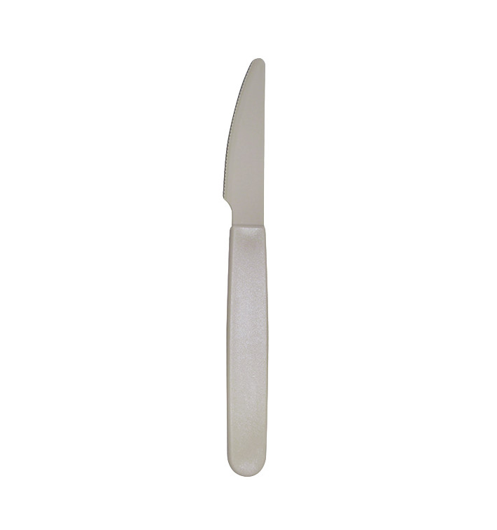 Coltello Riutilizzabile Durevole PP Grigio 18,5cm (6 Pezzi) Coltello Riutilizzabile Durevole PP Grigio 18,5cm (6 Pezzi)
