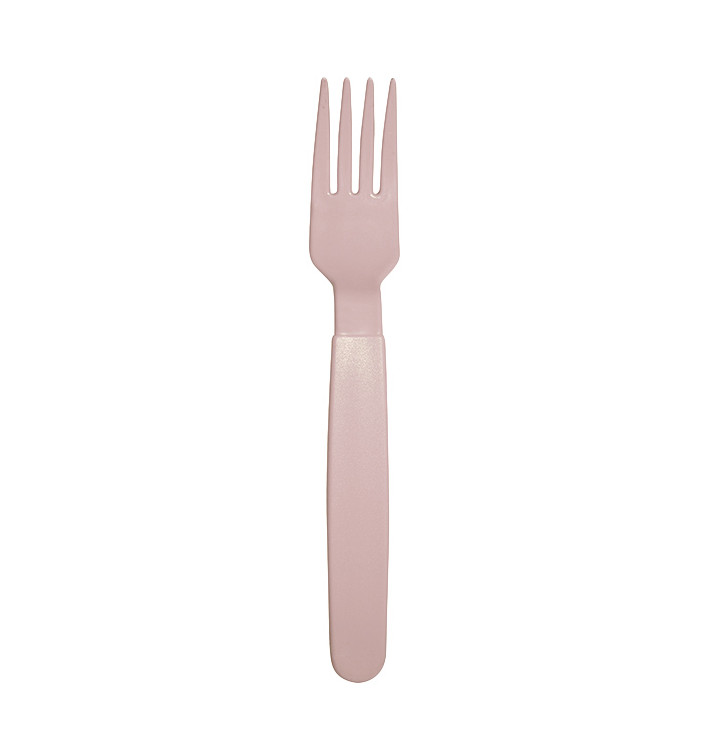 Forchetta Riutilizzabile Durevole PP Rosa 18,5cm (180 Pezzi)
