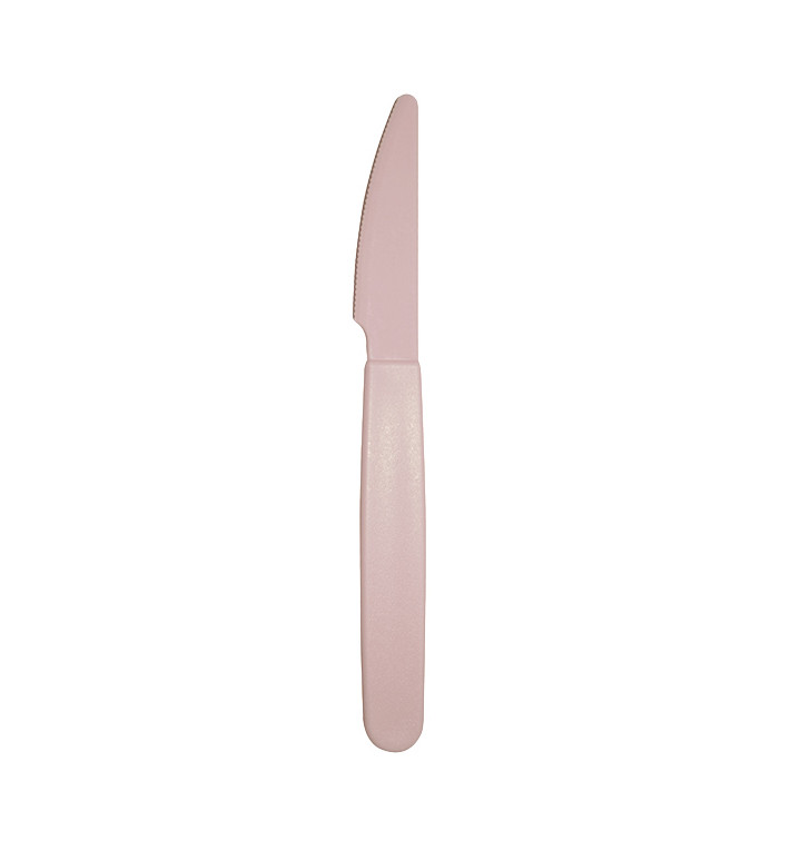 Coltello Riutilizzabile Durevole PP Rosa 18,5cm (180 Pezzi) Coltello Riutilizzabile Durevole PP Rosa 18,5cm (180 Pezzi)