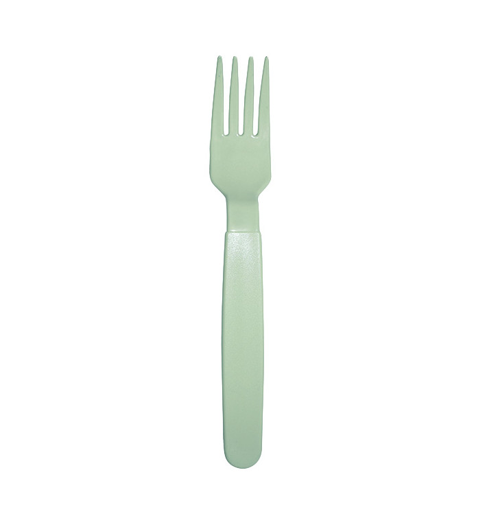 Forchetta Riutilizzabile Durevole PP Verde 18,5cm (6 Pezzi) Forchetta Riutilizzabile Durevole PP Verde 18,5cm (6 Pezzi)