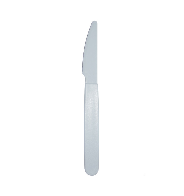 Coltello Riutilizzabile Durevole PP Blu 18,5cm (180 Pezzi)