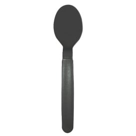 Cucchiaio Riutilizzabile Durevole PP Antracite 18,5cm (6 Pezzi)