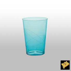 Bicchiere Riutilizzabile PS Cristal Moon Turchese Trasp. 230ml (50 Pezzi)