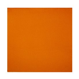 Tovagliolo di Carta Arancione 2V Punta-Punta 33x33cm (50 Pezzi)
