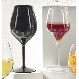 Calice Riutilizzabili da Vino Tritan Nero 510ml (1 Pezzo) 