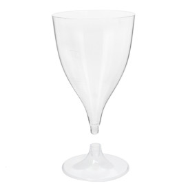 Calice Plastica Vino Gambo Transparente 200ml (400 Pezzi)