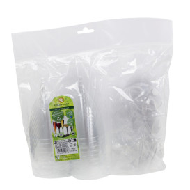 Calice Plastica Vino Gambo Transparente 200ml (400 Pezzi)