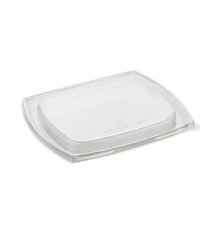Coperchio Rettangolare rPET per Insalatiera 19x16cm (300 Pezzi) Coperchio Rettangolare rPET per Insalatiera 19x16cm (300 Pezzi)