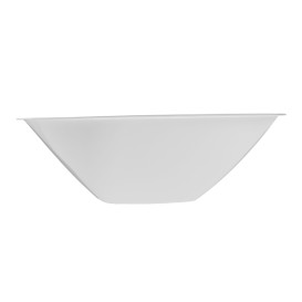 Ciotola di Plastica PP "Square" Bianco 1250 Ø21cm (3 Pezzi)
