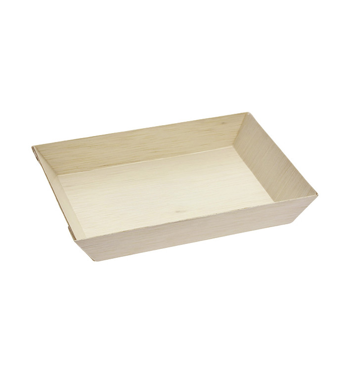 Vassoio di Legno 13x6,5x2cm 1250ml (100 Pezzi) Vassoio di Legno 13x6,5x2cm 1250ml (100 Pezzi)
