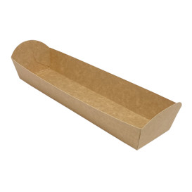 Vassoio Kraft per Baguette 500ml 24,8x6cm (500 Uds)