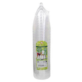 Calice Plastica Vino Gambo Nero 180ml 2P (20 Pezzi)