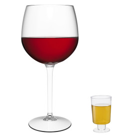 Calice di Plastica con Gambo 40ml (1.400 Pezzi)