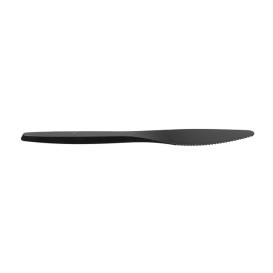 Coltello Plastica Luxury Nero 175 mm (2000 Pezzi)