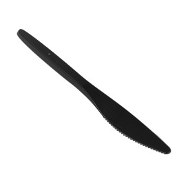 Coltello Plastica Luxury Nero 175 mm (2000 Pezzi)
