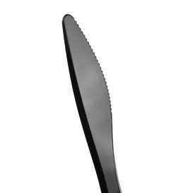 Coltello Plastica Luxury Nero 175 mm (2000 Pezzi)