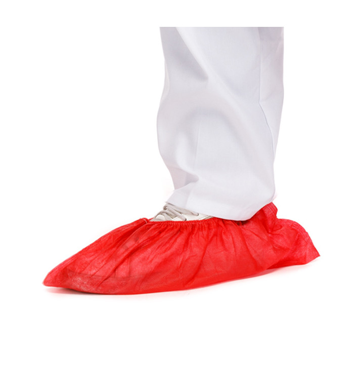 Copriscarpe in Polipropilene Rosso (100 Pezzi) Copriscarpe in Polipropilene Rosso (100 Pezzi)