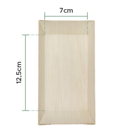 Vassoio di Legno 15,5x8,5x2,8cm (25 Pezzi)