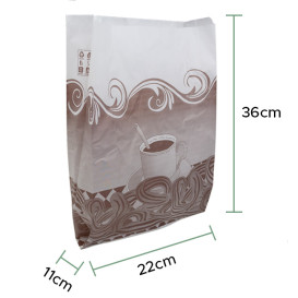 Sacchetto per Churros Antigrasso 22+11x36cm (250 Pezzi)